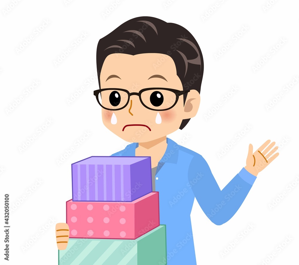 メガネを掛けた若い男性