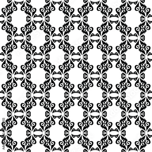 Wallpaper baroque, damask. Seamless ornament vector background