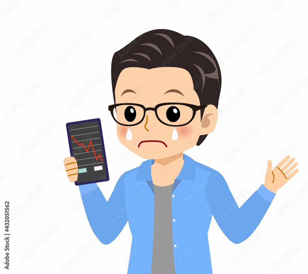 メガネを掛けた若い男性