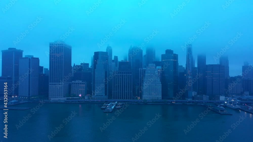 Financial District foggy mornin Financial District foggy mornin