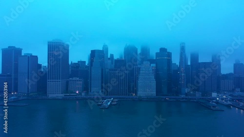 Wallpaper Mural Financial District foggy mornin Torontodigital.ca