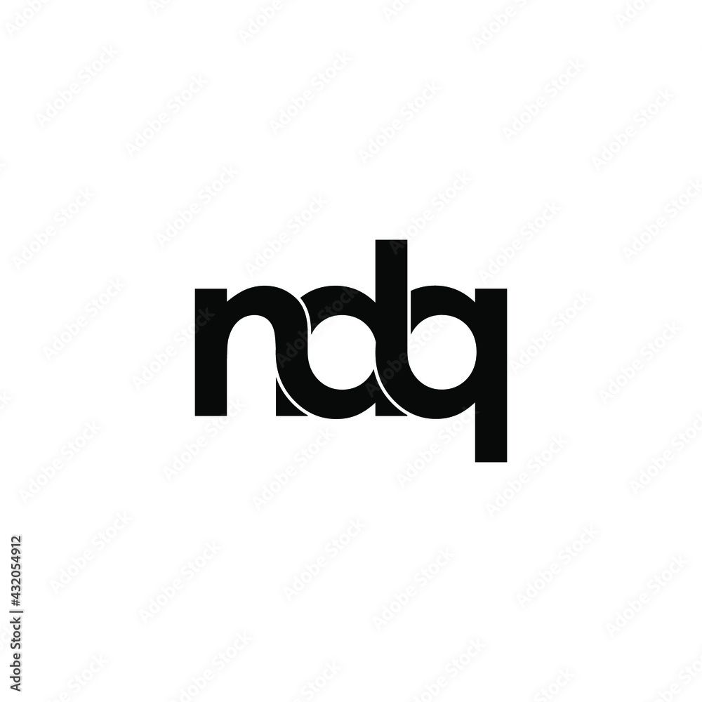 ndq letter original monogram logo design