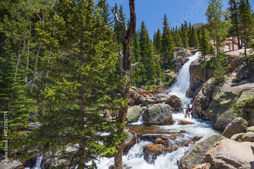 Alberta Falls, Rocky Mountain National Park, Colorado photo