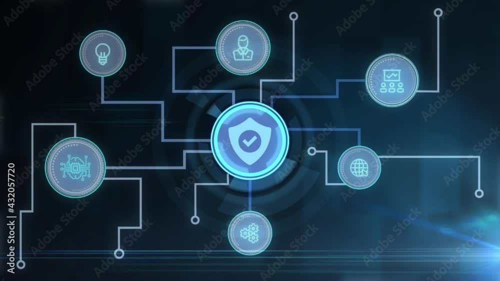 Cyber security data protection business technology privacy concept.