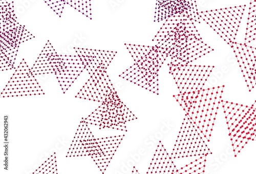 Wallpaper Mural Light Purple, Pink vector template with crystals, circles. Torontodigital.ca