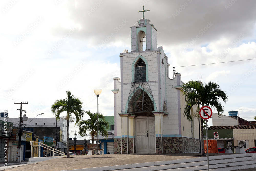 Arapiraca, Alagoas, Brazil - December 20, 2020 - Chapel of Senhor do Bonfim