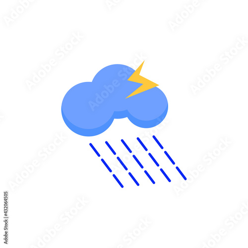 Storm Weather Conceptual Icon Vector Illustration