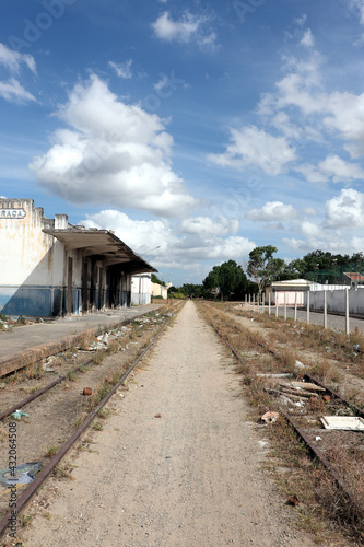 Arapiraca, Alagoas, Brazil - December 21, 2020 - Old railway line in the city of Arapiraca, state of Alagoas, Brazil.