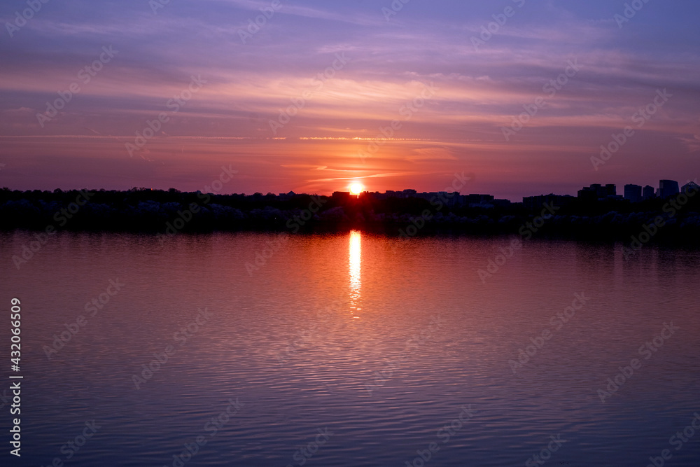 Sunset at Tidal Basin, Washington, DC