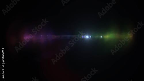 Beautiful light flares. Glo...