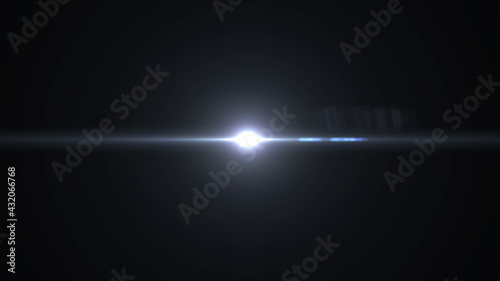 Beautiful light flares. Glo...