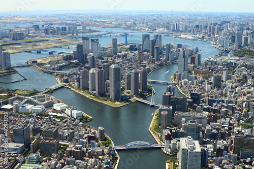 Fototapeta Naklejka Na Ścianę i Meble -  東京空撮