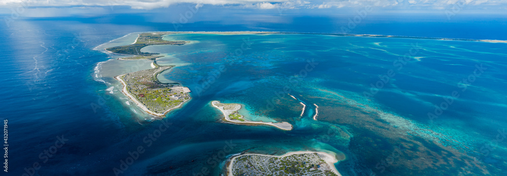 custom made wallpaper toronto digitalAerial Panorama of Kanton Atoll in Kiribati