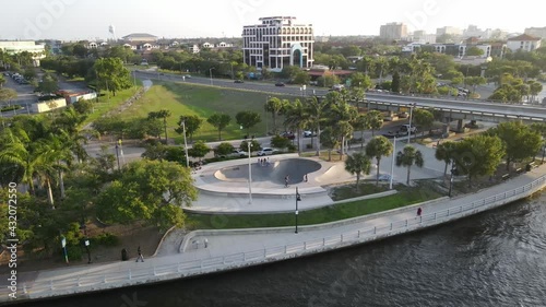 incredible public skatepark in downtown Bradenton, Florida photo