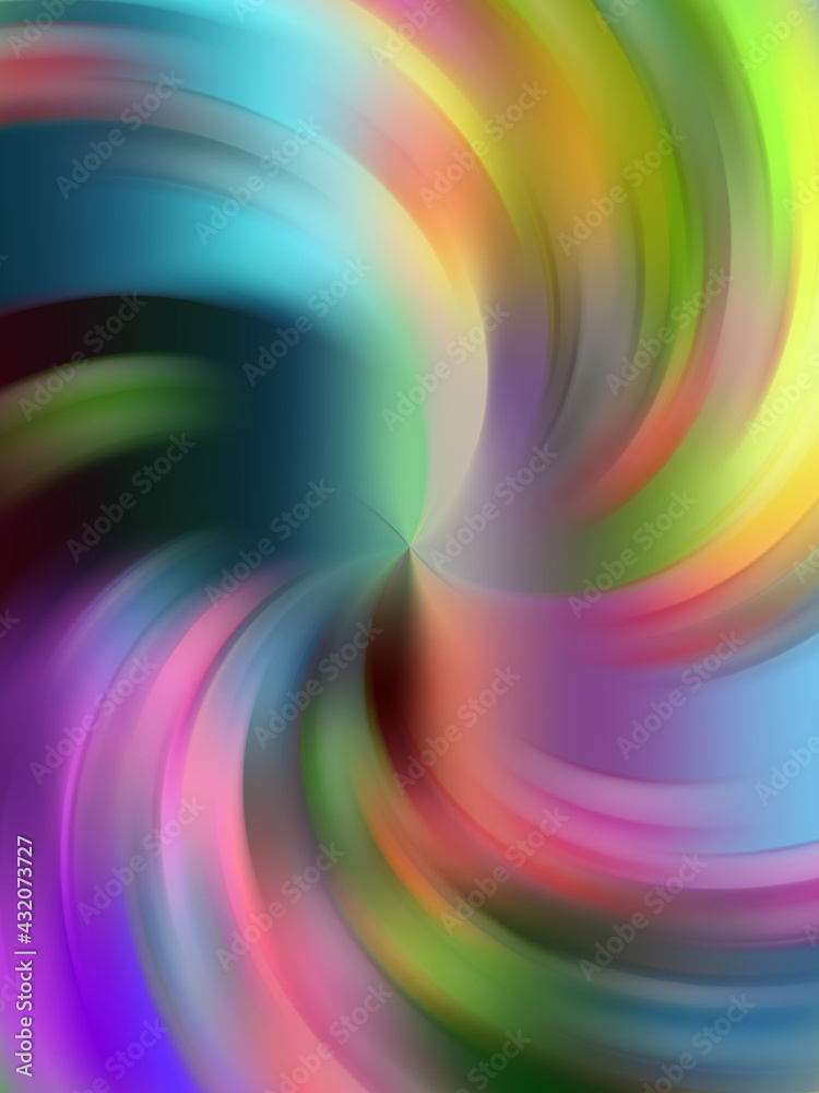 Rainbow lines, design, abstract colorful background with circles