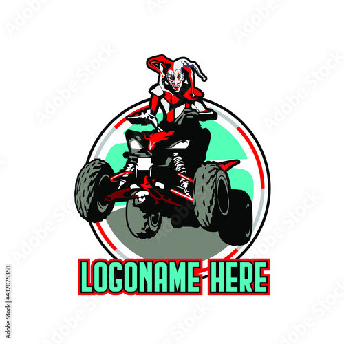 Illustration Vector graphic of atv motor logo