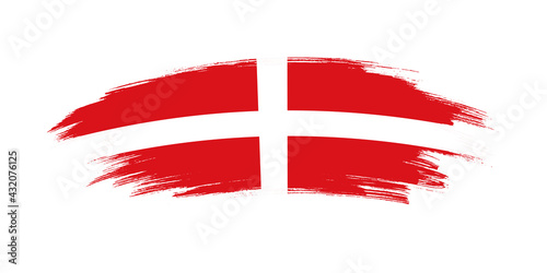 Artistic grunge brush flag of Sovereign Military Order of Malta isolated on white background