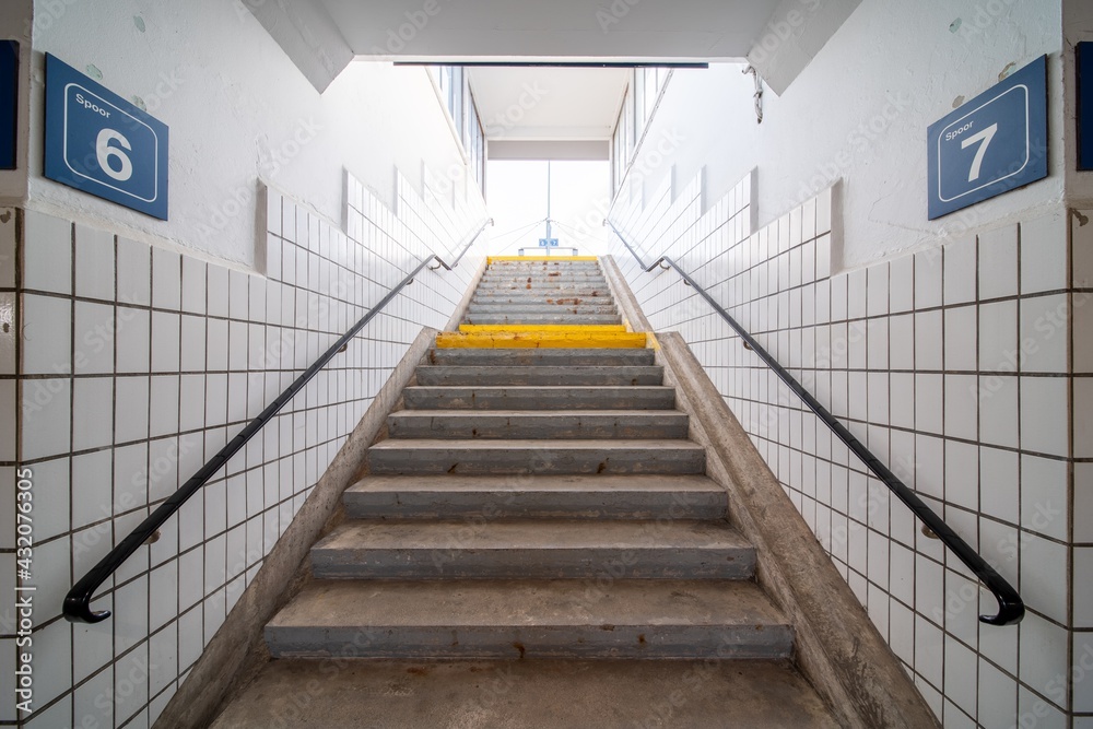 Stairway in station Stairway in station