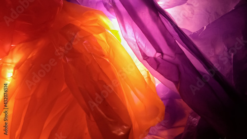 unique and colorful plastic bag texture