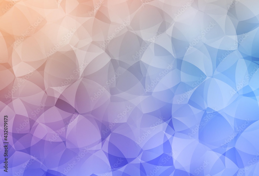 Obraz premium Light Blue, Yellow vector abstract polygonal template.