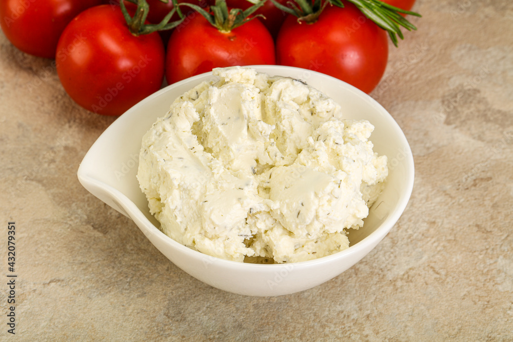 Soft cream cheese with herbs Soft cream cheese with herbs