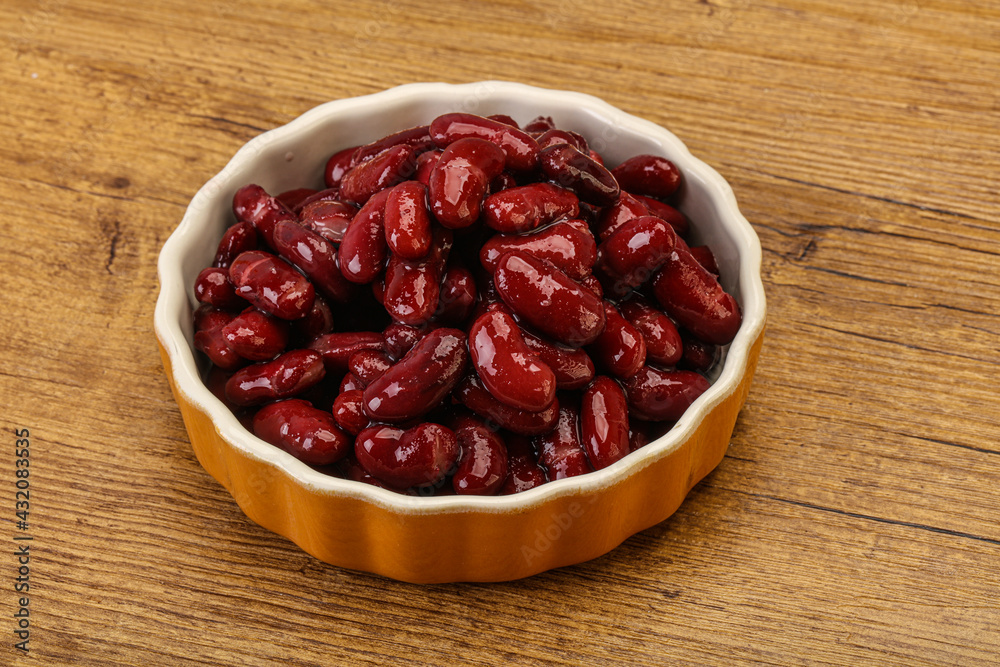 Canned red Kidney in the bowl Canned red Kidney in the bowl