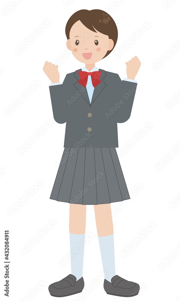 制服(ブレザー)の女子学生A 制服(ブレザー)の女子学生A
