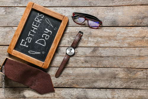 Chalkboard with text FATHER...