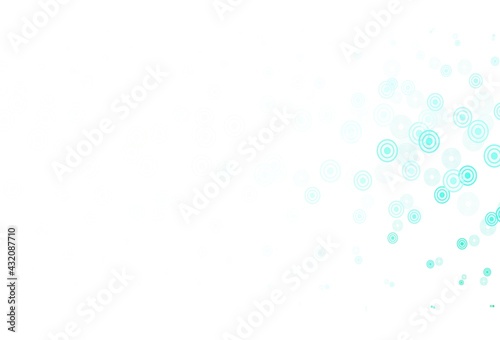 Light Green vector backdrop with dots. © smaria2015