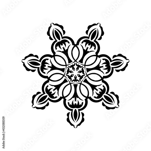 Mandala Circular ornament. Good for logos  prints and postcards. Vector illustration