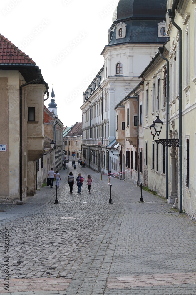 Mikulasa Schneidera-Trnavskeho street in Trnava, west Slovakia