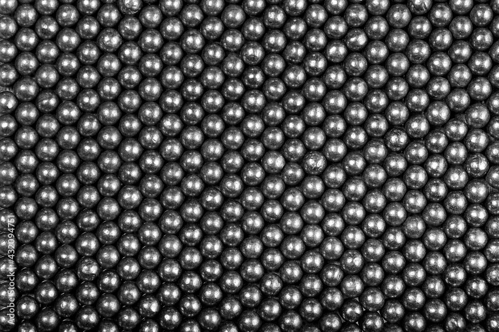 lead shot for loading shotgun cartridges, macro lead shot for loading shotgun cartridges, macro