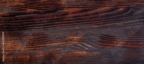 Old grungy rustic burning wood surface texture