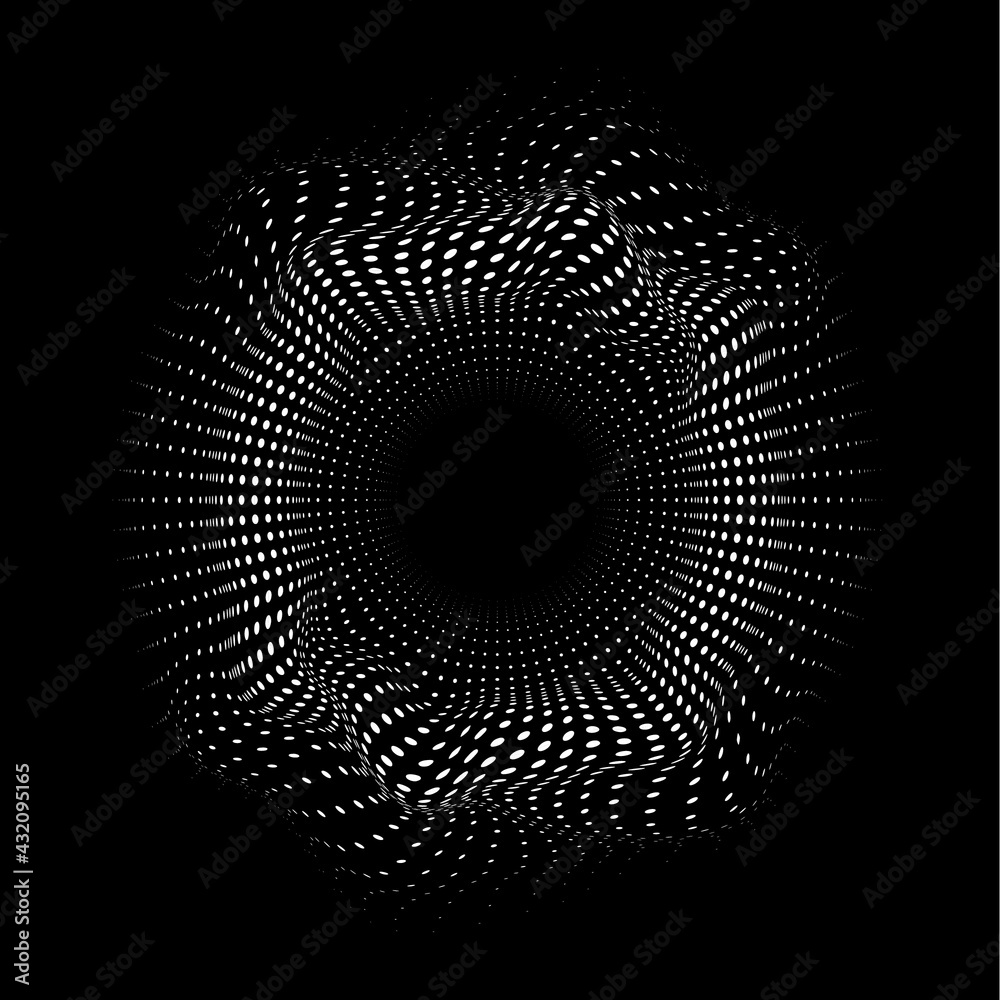 Halftone dots in circle form. round logo . vector dotted frame . design element Halftone dots in circle form. round logo . vector dotted frame . design element