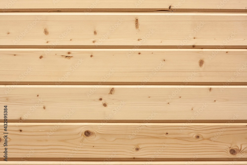 Fototapeta premium Background texture wall finished with wooden strips