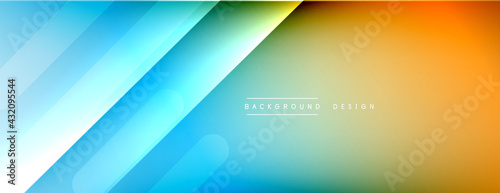 Dynamic lines abstract background. 3D shadow effects and fluid gradients. Modern overlapping forms