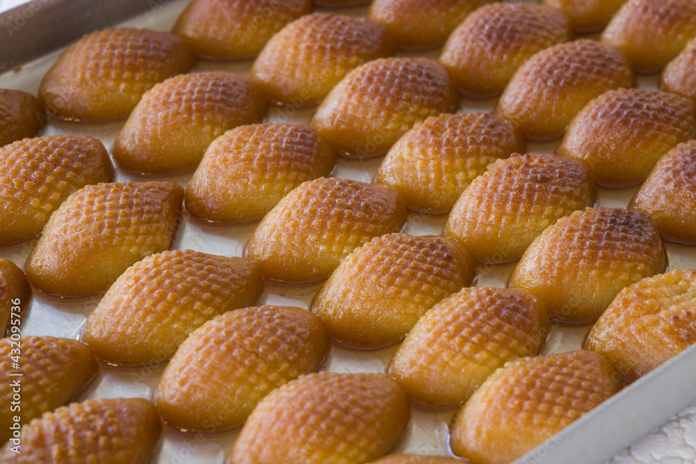 Traditional delicious fresh Turkish Baklava Traditional delicious fresh Turkish Baklava