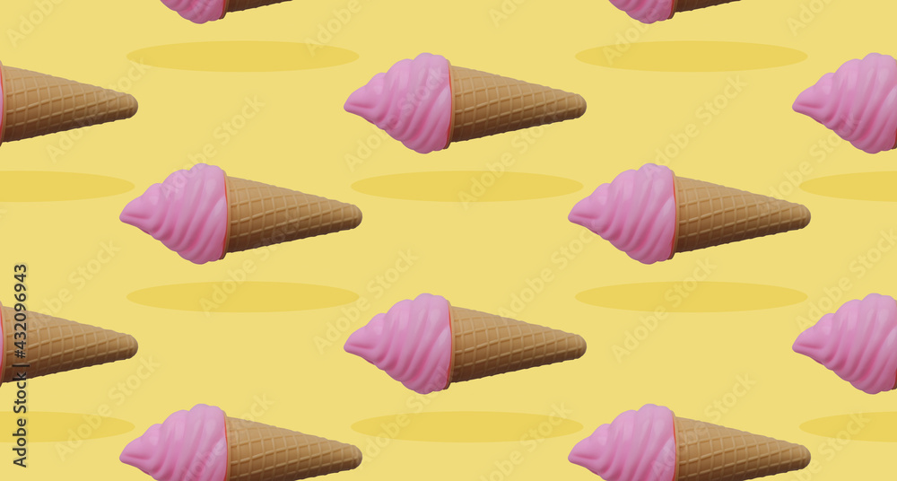 seamless background with pink and purple cream