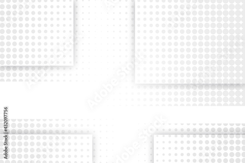 halftone wave white and grey abstract background use for illustration business design and technology