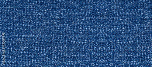 brand new blue jeans macro texture background. banner, panorama, wide shot