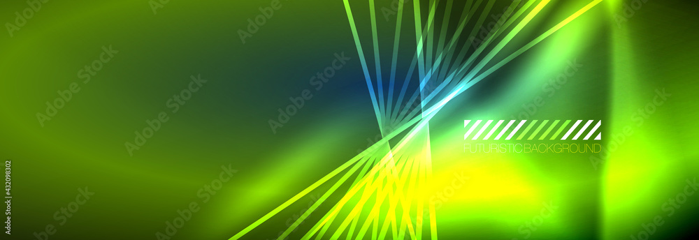 Neon dynamic beams vector abstract wallpaper background. Wallpaper background, design templates for business or technology presentations, internet posters or web brochure covers Neon dynamic beams vector abstract wallpaper background. Wallpaper background, design templates for business or technology presentations, internet posters or web brochure covers