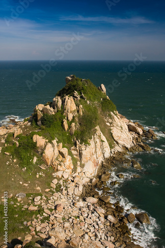 Rocky coast at Hai Dang Ke Ka, Vietnam, Southeast Asia photo