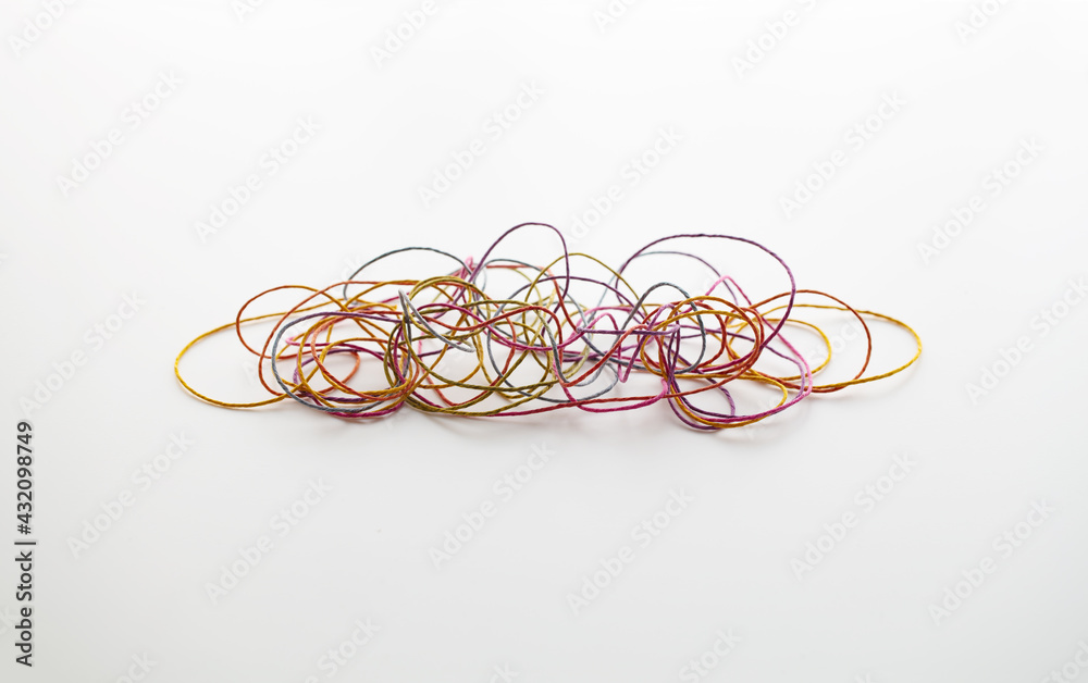 Tangled communication concept. A network or communication full of loops, conjestion and bottlenecks. Tangled communication concept. A network or communication full of loops, conjestion and bottlenecks.