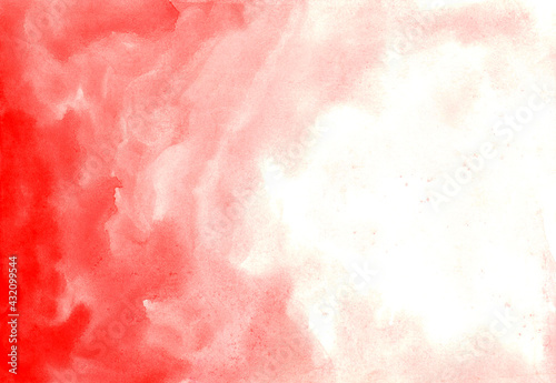 red abstract watercolor background with space