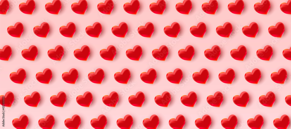 Valentine's day pattern background with hearts. Vector illustration. Wallpaper, flyers, invitations, posters, brochures, banners. Valentine's day pattern background with hearts. Vector illustration. Wallpaper, flyers, invitations, posters, brochures, banners.