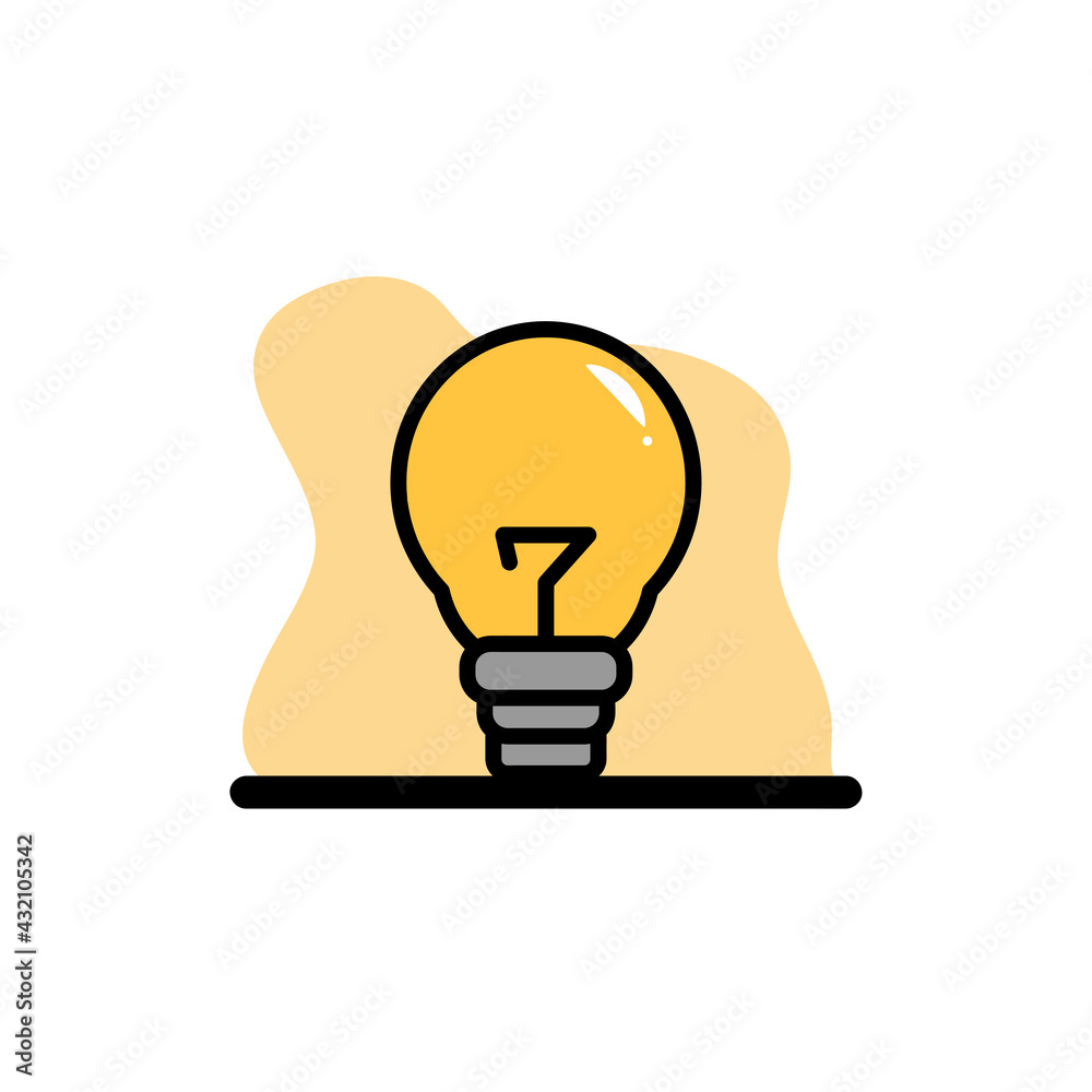 Light Bulb Icon Conceptual Vector Design Illustration Light Bulb Icon Conceptual Vector Design Illustration
