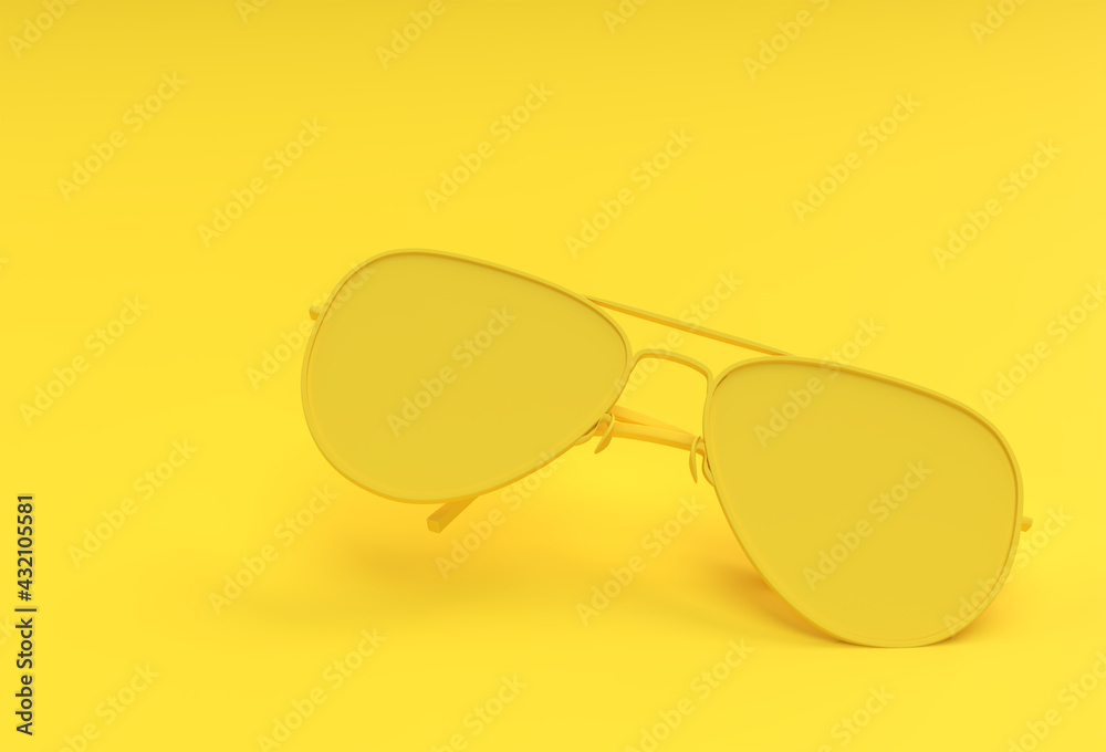 Modern sunglasses. 3d Render illustration Modern sunglasses. 3d Render illustration