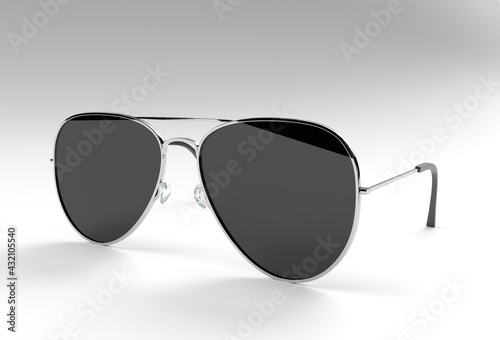 Modern sunglasses. 3d Render illustration