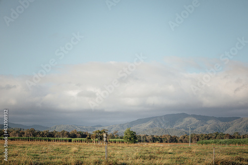 clouds over the mountains