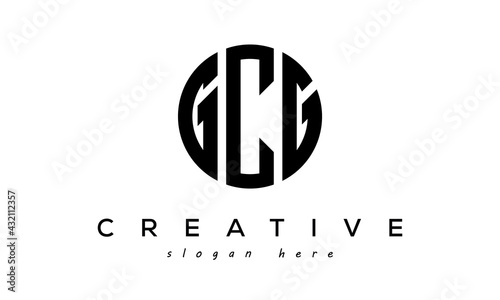 Letter GCG creative circle logo design vector